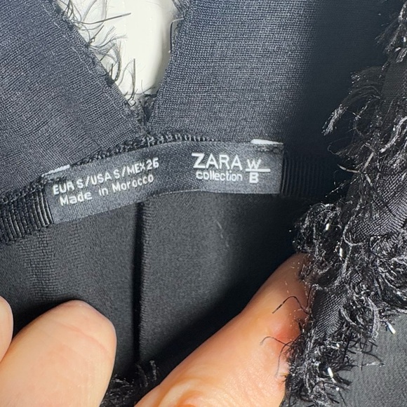 Zara Long Fringed Ball Gown Dress 2016 Evening collection - Picture 4 of 5